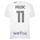 Camiseta Fútbol AC Milan 2023-24 Christian Pulisic #11 Segunda Equipación Hombre