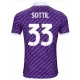 Camiseta Fútbol ACF Fiorentina Sottil #33 2023-24 Primera Equipación Hombre