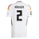 Camiseta Fútbol Alemania Antonio Rudiger #2 Eurocopa 2024 Primera Hombre Equipación