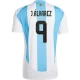 Camiseta Fútbol Argentina J. Alvarez #9 Copa America 2024 Primera Hombre Equipación