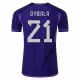 Camiseta Fútbol Argentina Paulo Dybala #21 Mundial 2022 Segunda Hombre Equipación