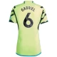 Camiseta Fútbol Arsenal FC 2023-24 Gabriel #6 Segunda Equipación Hombre