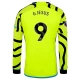 Camiseta Fútbol Arsenal FC 2023-24 Gabriel Jesus #9 Segunda Equipación Hombre Manga Larga