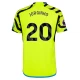 Camiseta Fútbol Arsenal FC 2023-24 Jorginho #20 Segunda Equipación Hombre