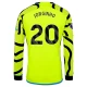 Camiseta Fútbol Arsenal FC 2023-24 Jorginho #20 Segunda Equipación Hombre Manga Larga