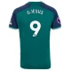 Camiseta Fútbol Arsenal FC Gabriel Jesus #9 2023-24 Tercera Equipación Hombre