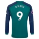 Camiseta Fútbol Arsenal FC Gabriel Jesus #9 2023-24 Tercera Equipación Hombre Manga Larga