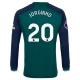 Camiseta Fútbol Arsenal FC Jorginho #20 2023-24 Tercera Equipación Hombre Manga Larga
