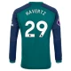 Camiseta Fútbol Arsenal FC Kai Havertz #29 2023-24 Tercera Equipación Hombre Manga Larga