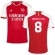 Camiseta Fútbol Arsenal FC Martin Ødegaard #8 2023-24 UCL Primera Equipación Hombre