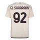 Camiseta Fútbol AS Roma 2023-24 El Shaarawy #92 Segunda Equipación Hombre