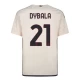 Camiseta Fútbol AS Roma 2023-24 Paulo Dybala #21 Segunda Equipación Hombre