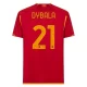 Camiseta Fútbol AS Roma Paulo Dybala #21 2023-24 Primera Equipación Hombre