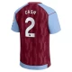 Camiseta Fútbol Aston Villa Cash #2 2023-24 Primera Equipación Hombre