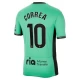 Camiseta Fútbol Atlético Madrid Correa #10 2023-24 Tercera Equipación Hombre