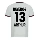 Camiseta Fútbol Bayer 04 Leverkusen 2023-24 Arthur #13 Segunda Equipación Hombre