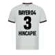 Camiseta Fútbol Bayer 04 Leverkusen 2023-24 Hincapie #3 Segunda Equipación Hombre