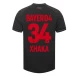 Camiseta Fútbol Bayer 04 Leverkusen Granit Xhaka #34 2023-24 Primera Equipación Hombre
