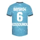 Camiseta Fútbol Bayer 04 Leverkusen Kossounou #6 2023-24 Tercera Equipación Hombre