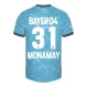 Camiseta Fútbol Bayer 04 Leverkusen Monamay #31 2023-24 Tercera Equipación Hombre