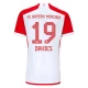 Camiseta Fútbol Bayern Múnich Alphonso Davies #19 2023-24 Primera Equipación Hombre