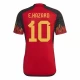 Camiseta Fútbol Bélgica Eden Hazard #10 Mundial 2022 Primera Hombre Equipación