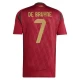 Camiseta Fútbol Bélgica Kevin De Bruyne #7 Eurocopa 2024 Primera Hombre Equipación