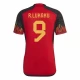 Camiseta Fútbol Bélgica Romelu Lukaku #9 Mundial 2022 Primera Hombre Equipación