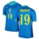 Camiseta Fútbol Brasil Andreas #19 Copa America 2024 Segunda Hombre Equipación