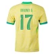 Camiseta Fútbol Brasil Bruno G. #17 Copa America 2024 Primera Hombre Equipación