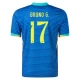 Camiseta Fútbol Brasil Bruno G. #17 Copa America 2024 Segunda Hombre Equipación