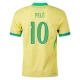 Camiseta Fútbol Brasil Pele #10 Copa America 2024 Primera Hombre Equipación