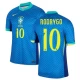 Camiseta Fútbol Brasil Rodrygo #10 Copa America 2024 Segunda Hombre Equipación