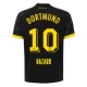 Camiseta Fútbol BVB Borussia Dortmund 2023-24 Eden Hazard #10 Segunda Equipación Hombre