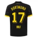 Camiseta Fútbol BVB Borussia Dortmund 2023-24 Wolf #17 Segunda Equipación Hombre