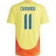 Camiseta Fútbol Colombia Cuadrado #11 Copa America 2024 Primera Hombre Equipación