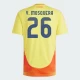 Camiseta Fútbol Colombia Y. Mosquera #26 Copa America 2024 Primera Hombre Equipación