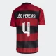 Camiseta Fútbol CR Flamengo Leo Pereira #4 2023-24 Primera Equipación Hombre