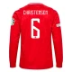 Camiseta Fútbol Dinamarca Christensen #6 2024 Primera Equipación Hombre Manga Larga
