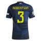 Camiseta Fútbol Escocia Robertson #3 Eurocopa 2024 Primera Hombre Equipación