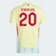 Camiseta Fútbol España Carvajal #20 Eurocopa 2024 Segunda Hombre Equipación