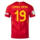 Camiseta Fútbol España Lamine Yamal #19 Eurocopa 2024 Primera Hombre Equipación