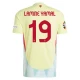 Camiseta Fútbol España Lamine Yamal #19 Eurocopa 2024 Segunda Hombre Equipación