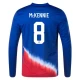 Camiseta Fútbol Estados Unidos Mckennie #8 Copa America 2024 Segunda Hombre Equipación Manga Larga