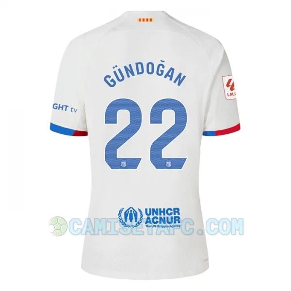 Camiseta Fútbol FC Barcelona 2023-24 İlkay Gündoğan #22 Segunda Equipación Hombre