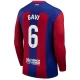 Camiseta Fútbol FC Barcelona Gavi #6 2023-24 Primera Equipación Hombre Manga Larga