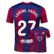 Camiseta Fútbol FC Barcelona Lamine Yamal #27 2023-24 x Karol G Primera Equipación Hombre