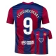 Camiseta Fútbol FC Barcelona Robert Lewandowski #9 2023-24 x Karol G Primera Equipación Hombre