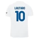 Camiseta Fútbol Inter Milan 2023-24 Lautaro Martínez #10 Segunda Equipación Hombre