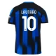 Camiseta Fútbol Inter Milan Lautaro Martínez #10 2023-24 Primera Equipación Hombre